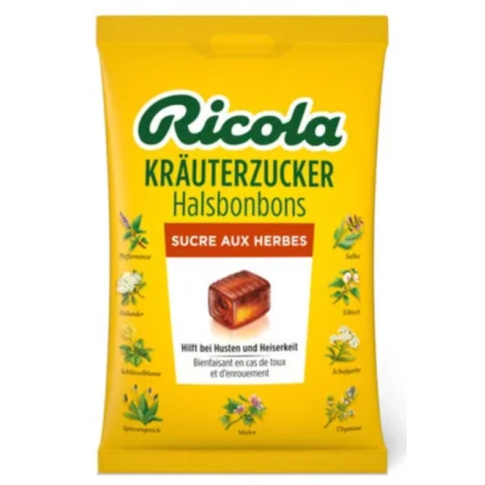 Ricola Krauterzucker Halsbonbons Sucre Aux Herbes 200 gr