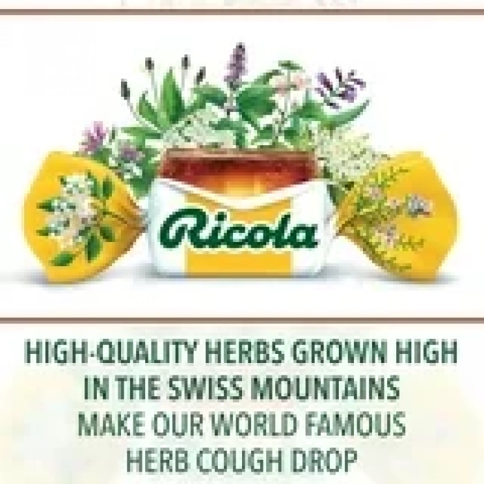 Ricola Made Wıth Swıss Alpıne Herbs Orıgınal Herb Cough Drops 45 Adet