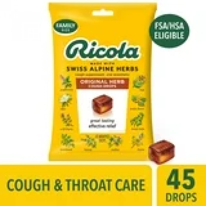 Ricola Made Wıth Swıss Alpıne Herbs Orıgınal Herb Cough Drops 45 Adet