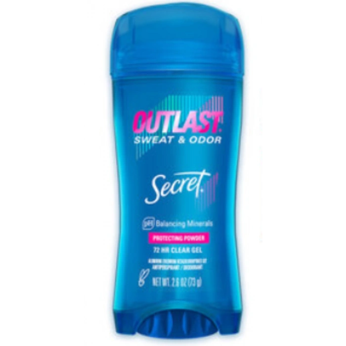 Secret Outlast Sweat & Odor Protectıng Powder 72 Hr Clear Gel Deodrant 73 gr