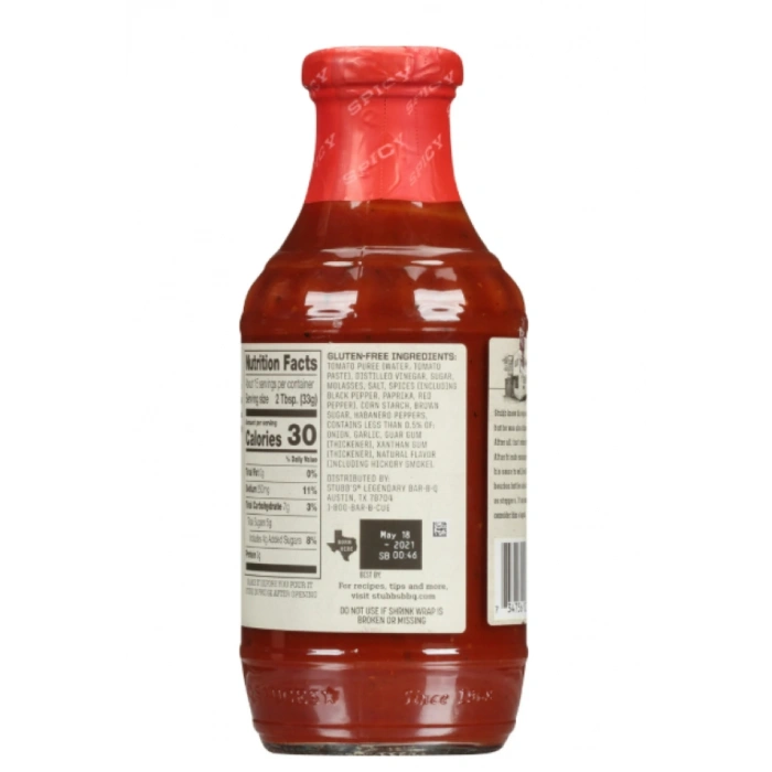 Stubbs Spıcy Legendary Bar-B-Q Sauce 510 gr