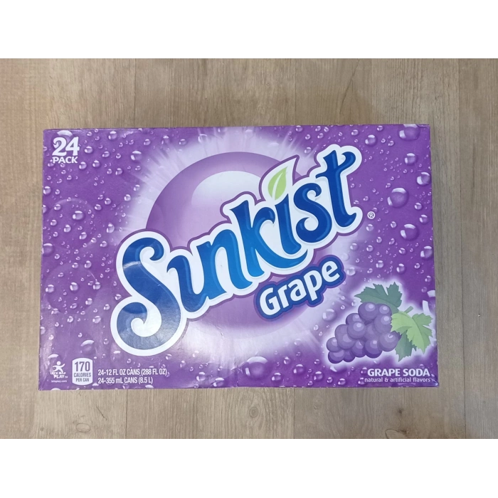Sunkist Grape Soda Natural & Artificial Flovers 24 Pack