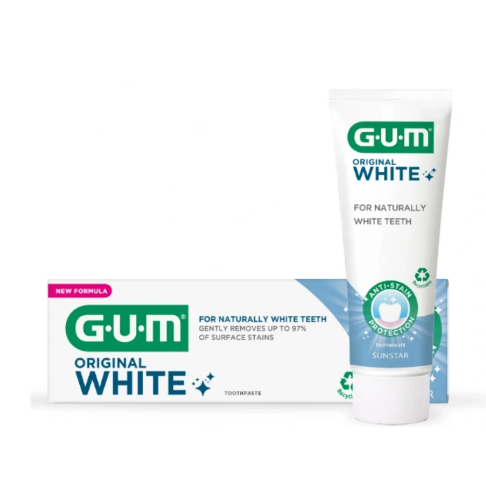 Sunstar Gum For Naturally Whıte Teeth Orıgınal Whıte Toothpaste Diş Macunu 75 ml
