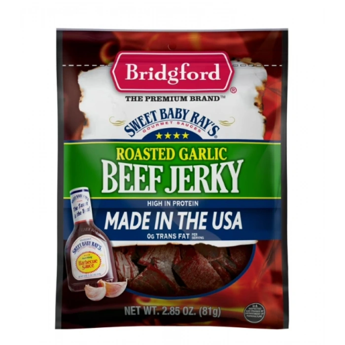Sweet Baby Rays Roasted Garlıc Beef Jerky Kurutulmuş Et 81 g