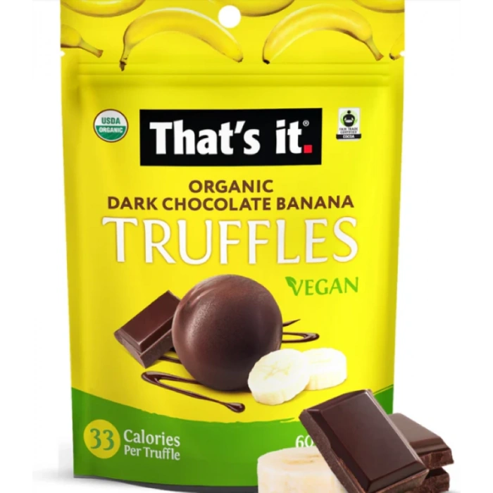Thats İt Truffles Dark Chocolate Banana Organıc Vegan 100 gr