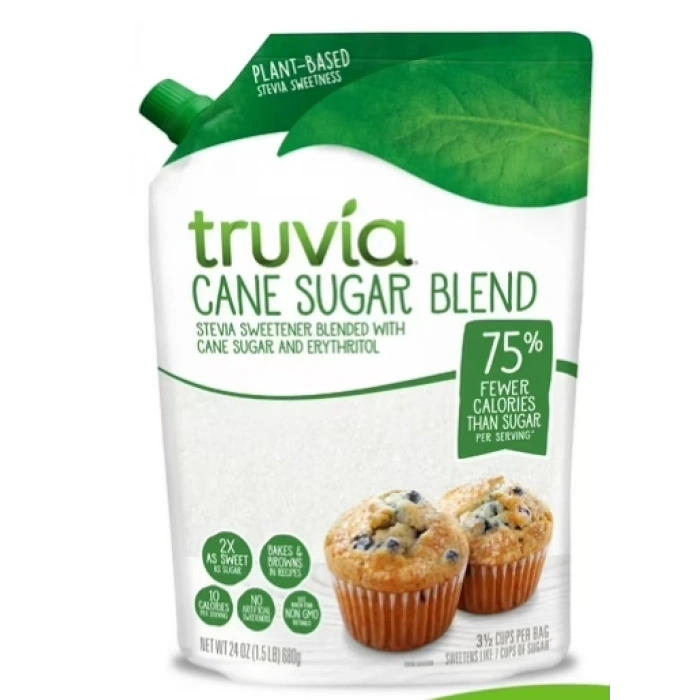 Truvia Cane Sugar Blend % 75 Fewer Calorıes Than Sugar 680 gr