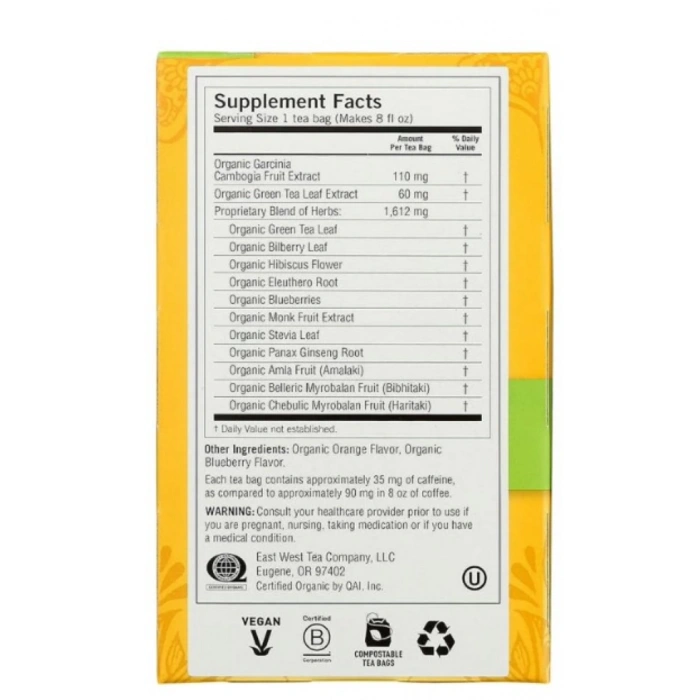 Yogi Green Tea Blueberry Slim Life 16 Adet Poşet Çay 29 gr