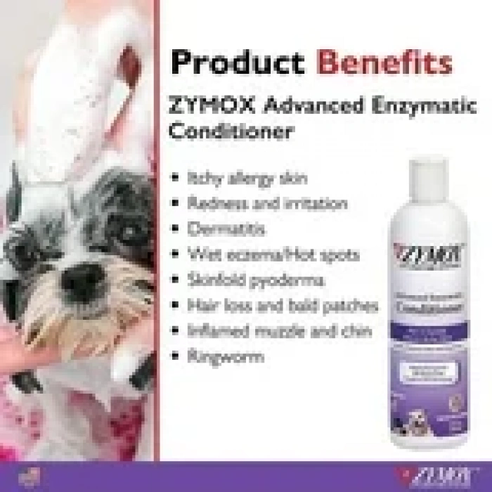 Zymox Lp3 Enzyme System Leave-On Conditioner For All Pets Of All Ages Evcil Hayvanlar İçin Saç Kremi  355 ml