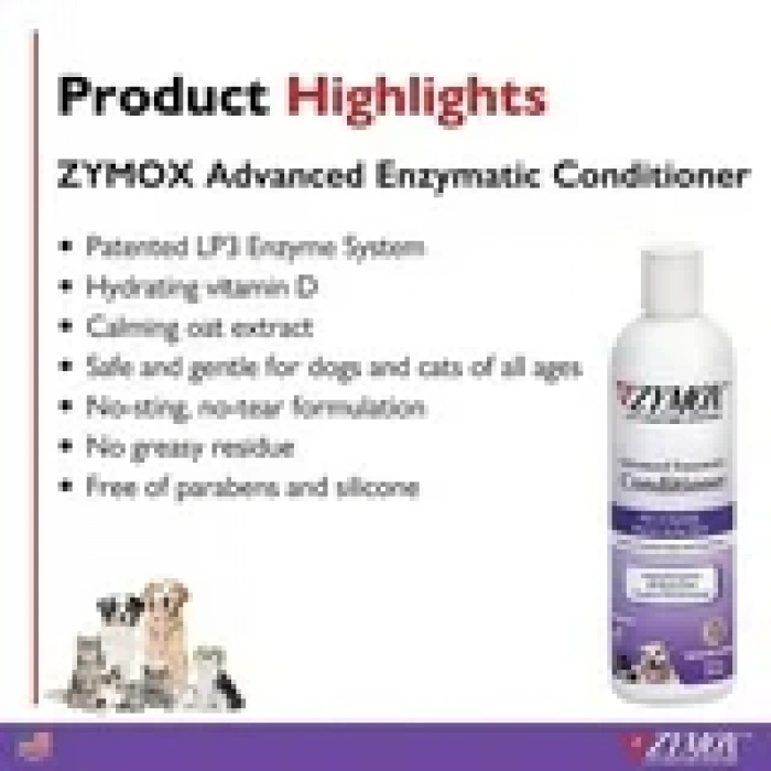Zymox Lp3 Enzyme System Leave-On Conditioner For All Pets Of All Ages Evcil Hayvanlar İçin Saç Kremi  355 ml