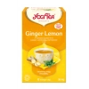 Yogı Tea Ginger Organıc Lemon Ayurvedıc Blend Wıth Gınger Lemon Peel Peppermınt 17 Teabags 30.g