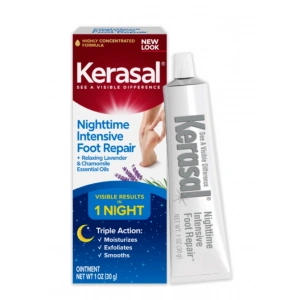 Kerasal See A Vısıble Dıfference Nighttime Intensive Foot Repair Gece Ayak Onarım  Çatlak Topuklar ve Kuru Ayaklar İçin Krem 30 g