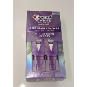 Crest 3D White Brıllıance Deep Staın Remover Daıly Tootpaste Whıter Teeth ın 1 Day Ultra White 2 li Paket Diş Macunu 175 gr