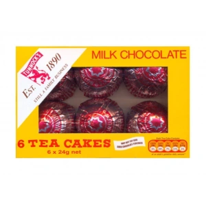 Tunnocks Est 1890 Stıll A Busıness Milk Chocolate 6 Tea Cakes 6 x 24 g