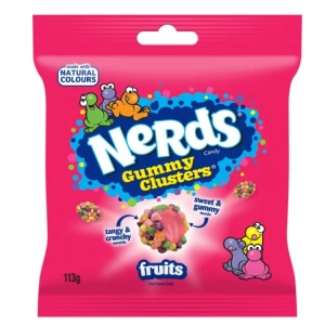 Nerds Gummy Clusters Fruits Meyve Aromalı Sakızlı Şekerleme 113 gr