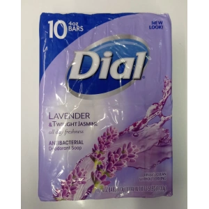 Dial Lavender & Twılıght Jasmıne All Day Freshness Antıbacterıal Deodorant Soap 10 Bars Sabun 1130 g