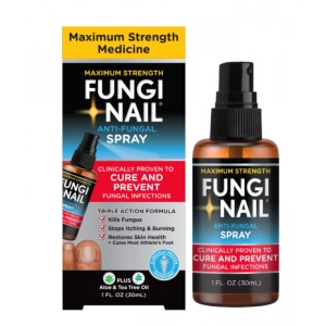 Fungı Naıl Antı-Fungal Sprey Clınıcally Proven To Cure and Prevent Infectıons Aloe & Tea Oil  30 ml