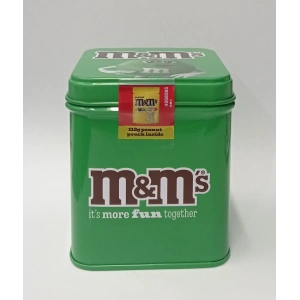 M&Ms İts More Fun Togetter Yeşil Teneke Kutu 112 gr Çikolata Kaplı Yer Fıstıklı Draje
