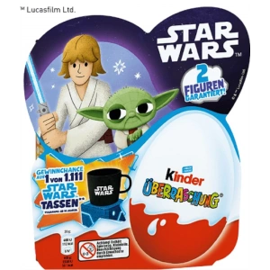 Kinder Überrasschung Star Wars 2 Fıguren Garantıert Sürpriz Yumurtalar 20 g