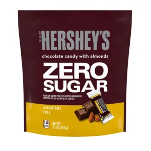 Şekersiz Bademli Zero Sugar Mini Paketlerde Çikolata 144 g