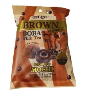Kahverengi Boba Sütlü Çay, Taze ve Çiğnenebilir Şekerleme 120 GR