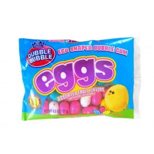 Americass Orıgınal Easter Dubble Bubble  Gum Eggs Assorted Fruit Flavors Paskalya Sakızı 127 gr