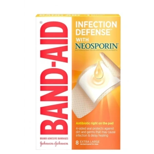 Band-Aıd Infectıon Defense Wıth Neosporın Yara Bandı 8 Adet Extra Large