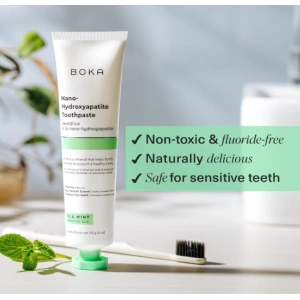Boka Nano -Hydroxyapatite Toothpaste Ela Mınt Diş Macunu 113 g