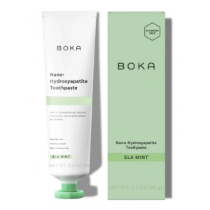 Boka Nano -Hydroxyapatite Toothpaste Ela Mınt Florürsüz Diş Macunu 96 g
