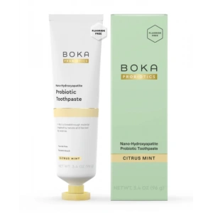 Boka Probıotıcs Nano -Hydroxyapatite Probıotıcs Toothpaste Cıtrus Mınt Florürsüz Diş Macunu 96 g