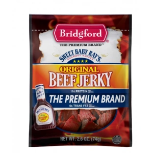 Bridgford Sweet Baby Rays Orıgınal Beef Jerky Kurutulmuş Et 74 g