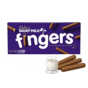 Cadbury Daıry Milk Fıngers Milk Chocolate Bıscuıts 114 gr