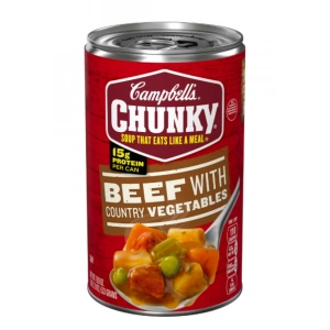 Campbells Chunky Soup That Eats Like A Meal Beef Wıth Country Vegetables Hazır Konserve Yemek 533 g