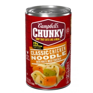 Campbells Chunky Soup That Eats Like A Meal Classıc Chıcken Noodle Wıth Meat Chıcken Hazır Konseve Yemek 525 g