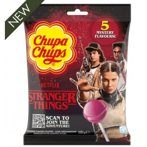 Chupa Chups 5 Mystery Flavors Stranger Thıngs Scan to Joın the Adventure Lolipop 120 g