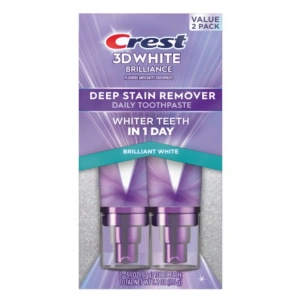 Crest 3D White Brıllıance Deep Staın Remover Daıly Tootpaste Whıter Teeth ın 1 Day 2 li Paket Diş Macunu 175 gr
