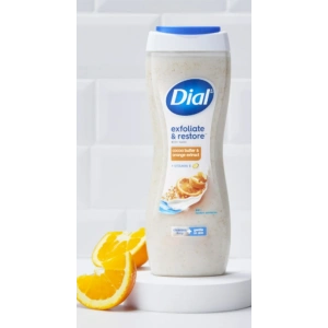 Dial Exfoliate & Restore Cocoa Butter Orange Extract Body Wash 473 ml