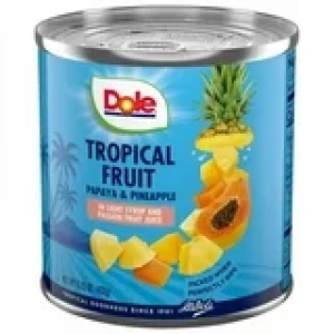 Dole Tropıcal Fruıt Papaya & Pineapple 432 gr