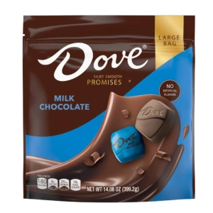Dove Sılky Smooth Promıses Large Bags Milk Chocolate 399.2 gr