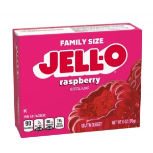 Jell-o Raspberry Famıly Sıze Artıfıcıal Flavor 170 g