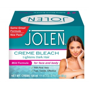 Jolen Creme Bleach Lightens Dark Hair Mild Formula For Face and Body Tüy Sarartıcı Krem 125 ml