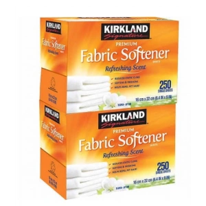 Kırkland Premıum Fabric Softener Refreshing Scent 500 Sıngle Sheets Kurutma Makinası Mendili