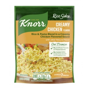 Knorr Rice Sides Creamy Chıcken Flavor 7 Dakikada Hazırlanabilen Yemek 161 g