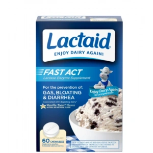 Lactaid Fast Act For the Prevention of Gas, Bloatıng & Dıarrhea 60 Adet