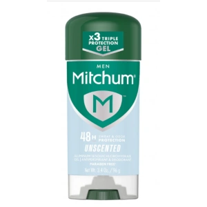 Men Mitchum 48 H Sweat & Odor Protectıon Unscedted Gel Deodorant 96 g
