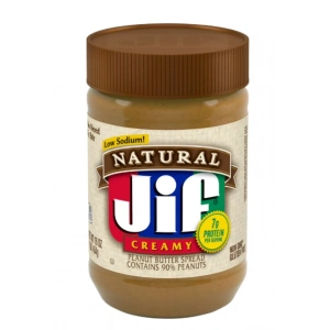 Natural Jif Creamy Peanut Butter 454 gr