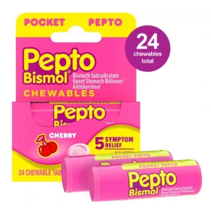 Pepto Bismol Chery 24 Tablets