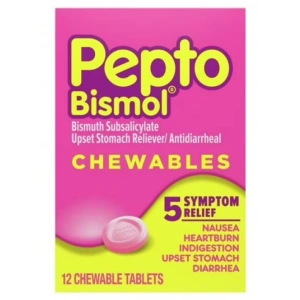 Pepto Bismol Chewables  12 Adet