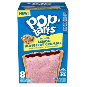 Pop Tarts Frosted Lemon Blueberry Crumble 8 Toaster Pastrıes 384 gr