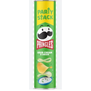Prıngles Party Stack Sour Cream & Onıon Flovored Con Sabor Potato Chips 203 g