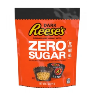 Reeses Dark Chocolate Candy & Peanut Butter Zero Sugar 144 g